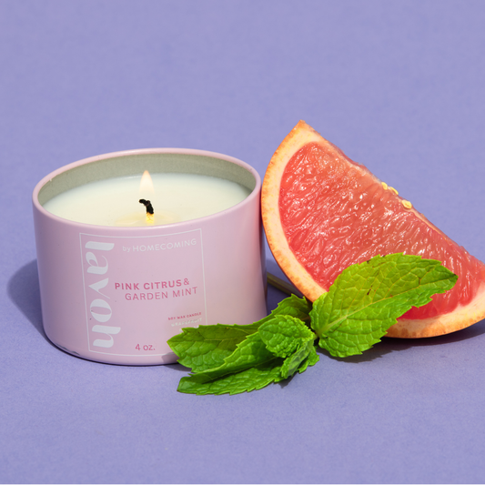 Lavoh x Homecoming Candle - Pink Citrus + Garden Mint