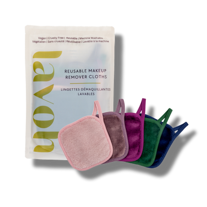 Reusable Makeup Remover Cloth Set — Lavoh Mini Facecloth Sets | Travel Size Makeup Eraser