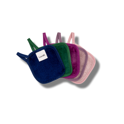 Reusable Makeup Remover Cloth Set — Lavoh Mini Facecloth Sets | Travel Size Makeup Eraser